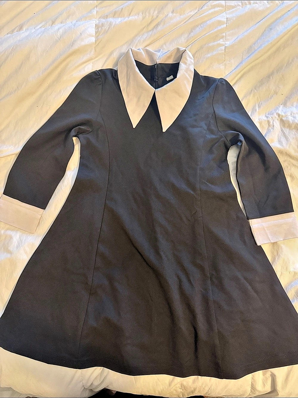 Black & White Collared Mini Dress Like New